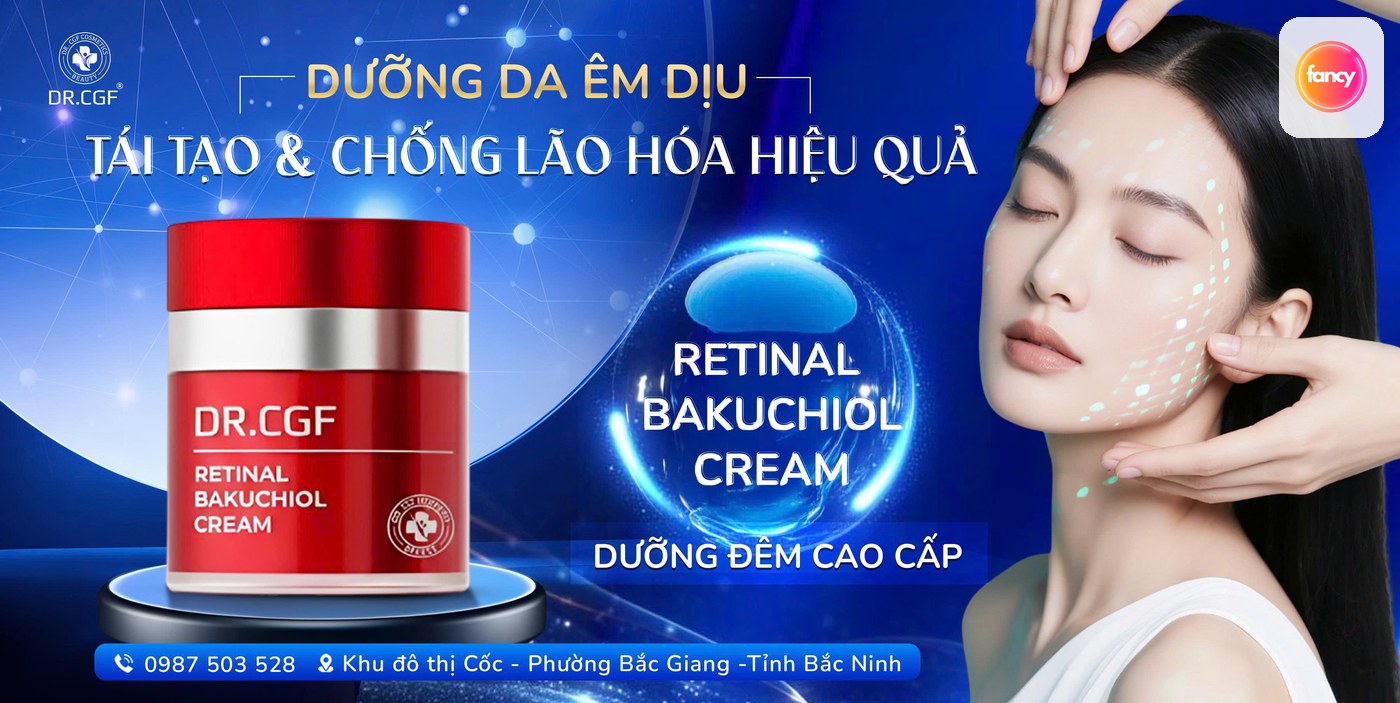Kem Dưỡng DR.CGF Retinal Bakuchiol Cream, Hỗ Trợ Trẻ Hóa, Mờ Thâm Và Cải Thiện Da Dầu Mụn 50G - hình minh họa Fancyderma 1