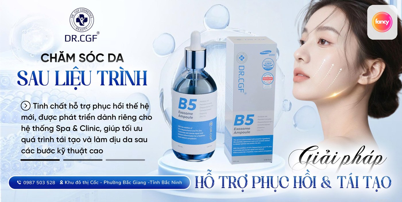 Serum DR.CGF B5 Exosome Ampoule, Hỗ Trợ Cấp Ẩm, Làm Dịu Và Phục Hồi Hàng Rào Da 100ML - hình minh họa Fancyderma 1