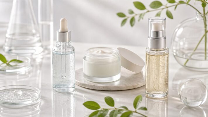 B5 ceramide và peptide trong routine cấp ẩm phục hồi