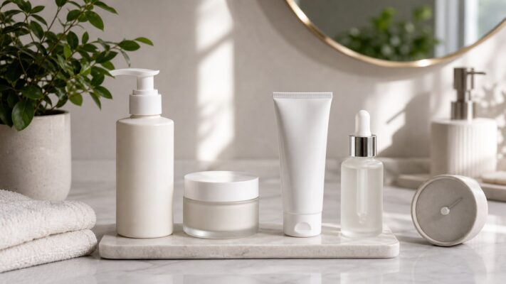 Routine tối giản 4 bước cho người bận rộn với cleanser kem dưỡng chống nắng và serum