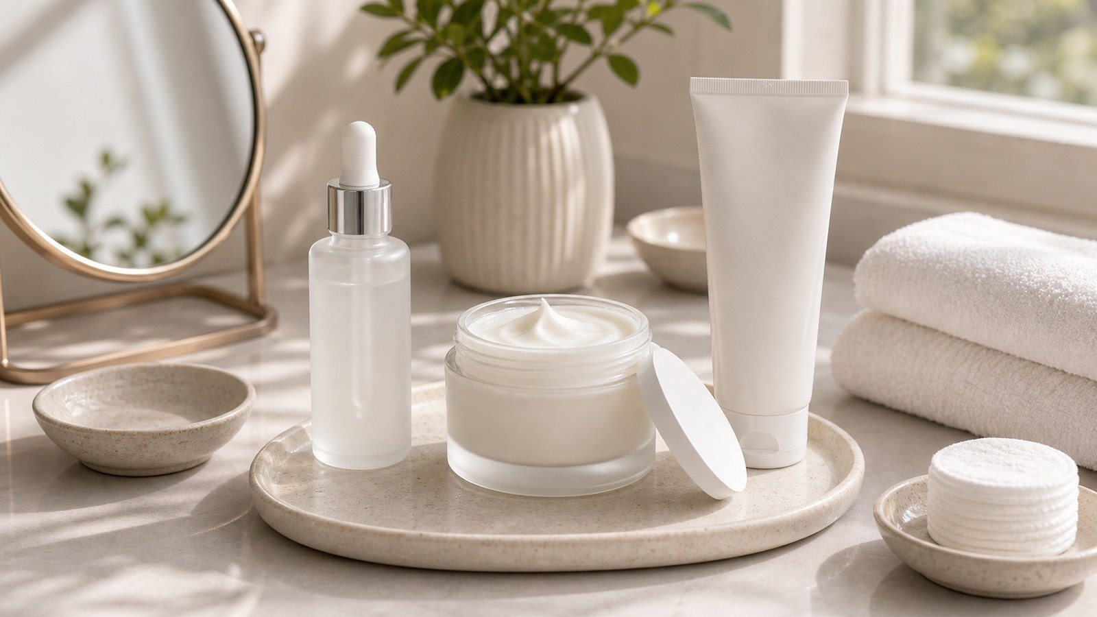 Kem dưỡng và serum phục hồi cho da khô hoặc da dễ căng