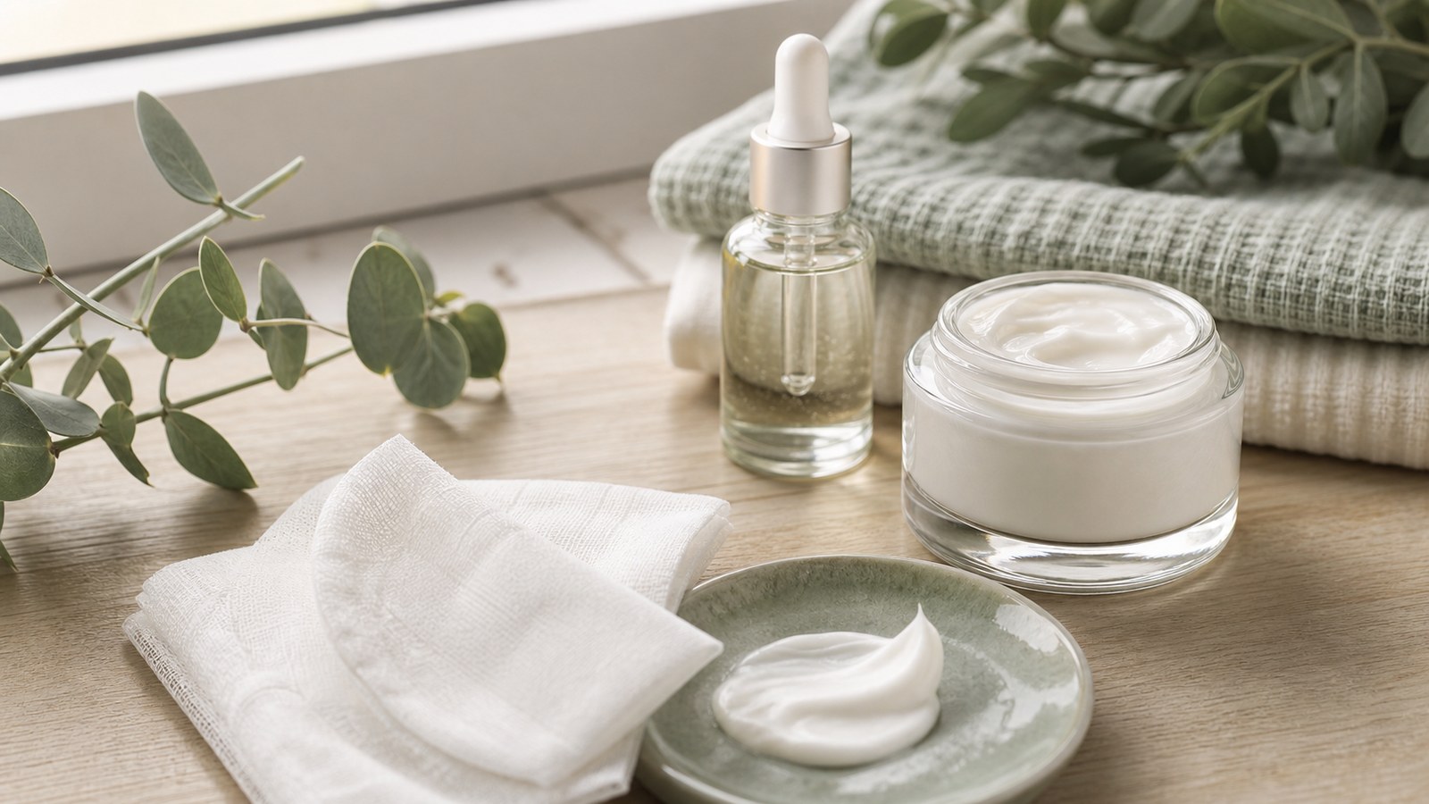 Sản Phẩm Hỗ Trợ Mờ Thâm Nám Nào Nên Chọn Cho Da Nhạy Cảm? 1 Kem dưỡng phục hồi và serum cấp ẩm cho nền da nhạy cảm