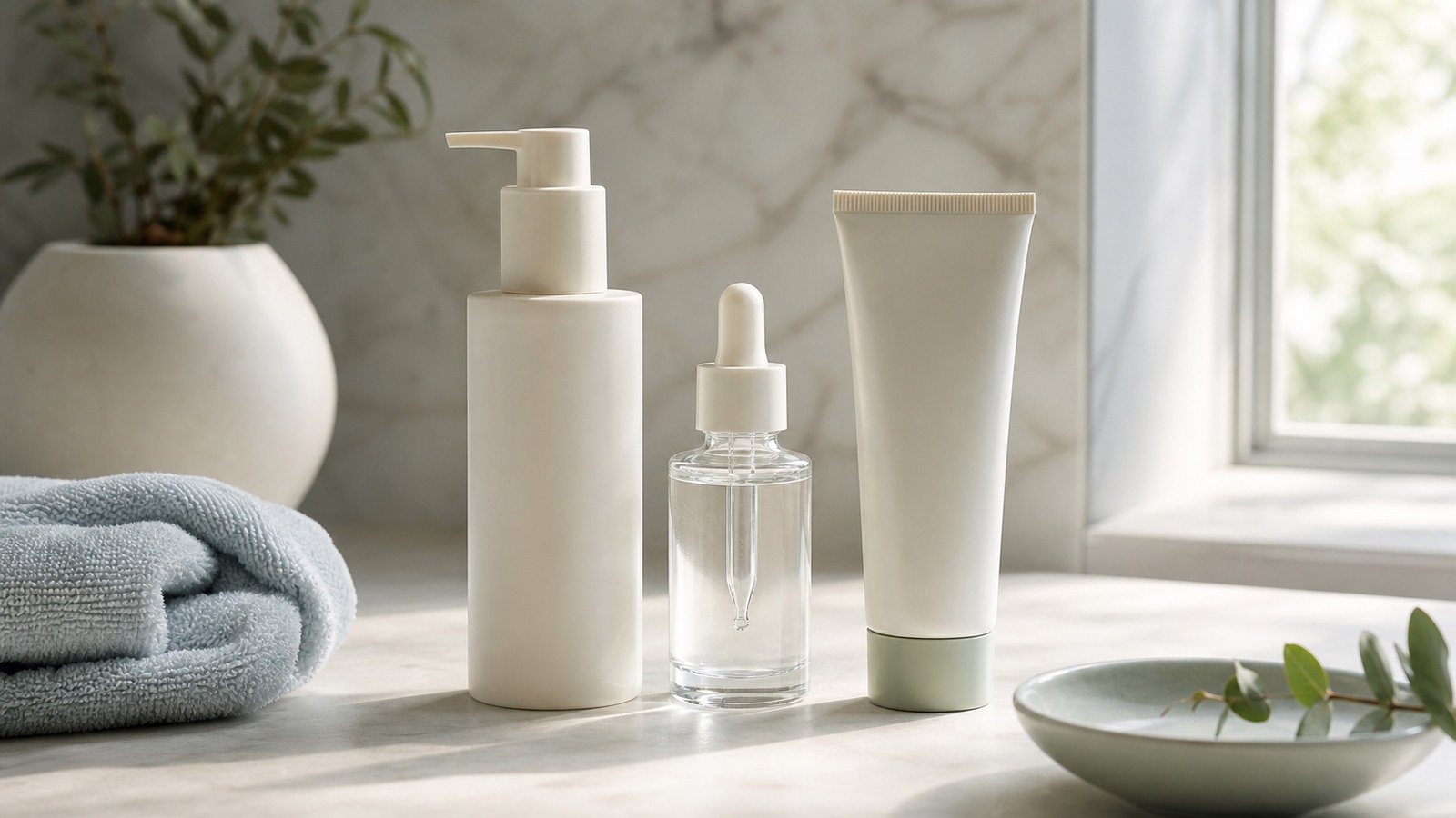 Calm Reset 14-28 Ngày Hợp Ai Và Không Hợp Ai? 1 Ba vai trò Calm Reset gồm cleanser serum cấp ẩm và chống nắng không nhãn